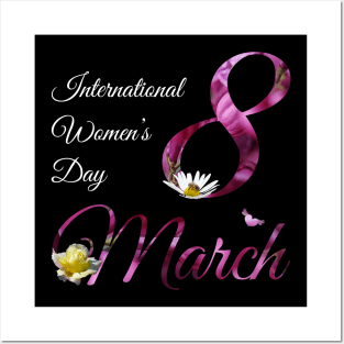 International Women's Day - Cute Floral March 8th 2023 Posters and Art